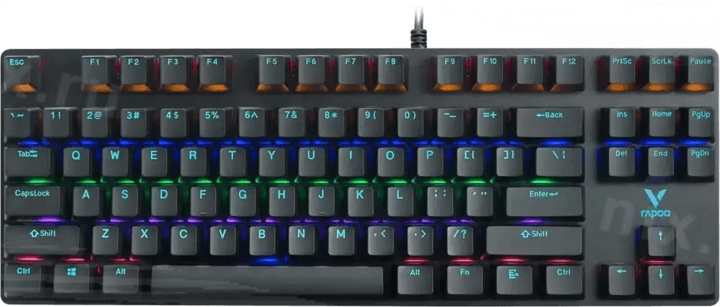 Клавиатура Rapoo V500Pro-87, проводная, механическая, игровая