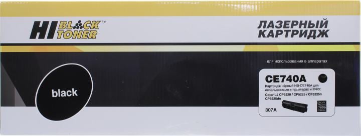 Картридж Hi-Black HB-CE740A Black для HP  LJ  CP5220/CP5225