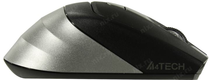 A4Tech FSTYLER Wireless&Bluetooth Optical Mouse <FB35 Smoky Grey>  (RTL) USB 6btn+Roll