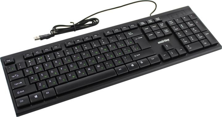 Проводная клавиатура SmartBuy 114U-K, USB, черный (SBK-114U-K)