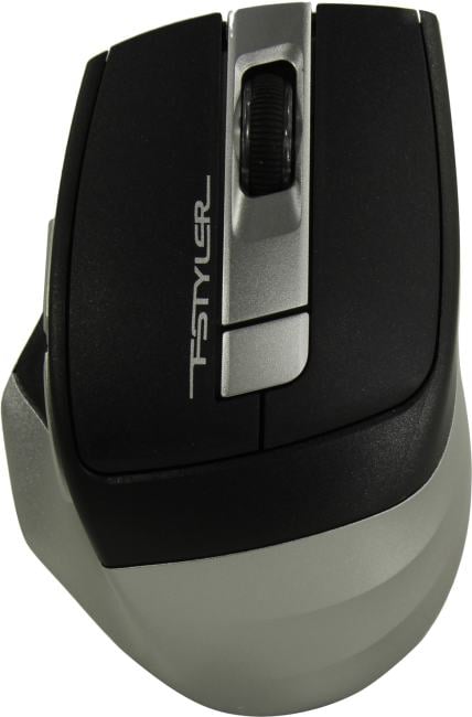 A4Tech FSTYLER Wireless&Bluetooth Optical Mouse <FB35 Smoky Grey>  (RTL) USB 6btn+Roll