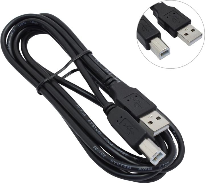 5bites <UC5010-018C> Кабель  USB  2.0  A-->B 1.8м