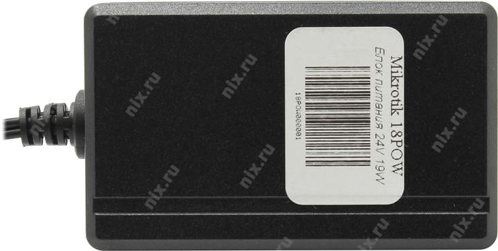 MikroTik <18POW> Блок питания для PoE адаптеров MikroTik  (24В, 800мАч, 19Вт)