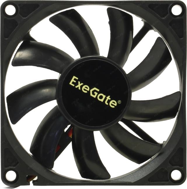 Вентилятор ExeGate EX08015S3P, 80x80x15 мм, Sleeve bearing (подшипник скольжения), 3pin, 2000RPM, 23dBA