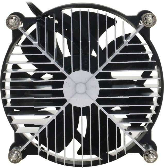 Exegate EX286141RUS Кулер ExeGate EK-11508.PWM (Al, LGA1150/1151/1155/1156/1200, TDP 75W, Fan 90mm, PWM, 1200-2600RPM, Hydro bearing, 4pin, 11-24db, 285г, с термопастой, на винтах, Retail color box)