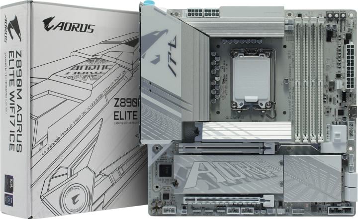 GIGABYTE Z890M A ELITE WIFI7 ICE (RTL) LGA1851 <Z890> 2xPCI-E HDMI+DP  2.5GbLAN+WiFi+BT  SATA  MicroATX 4DDR5