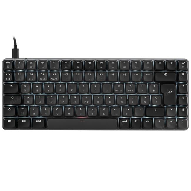 Клавиатура Satechi ST-KSM1DK-RU, SM1 Slim, гибридная, черная