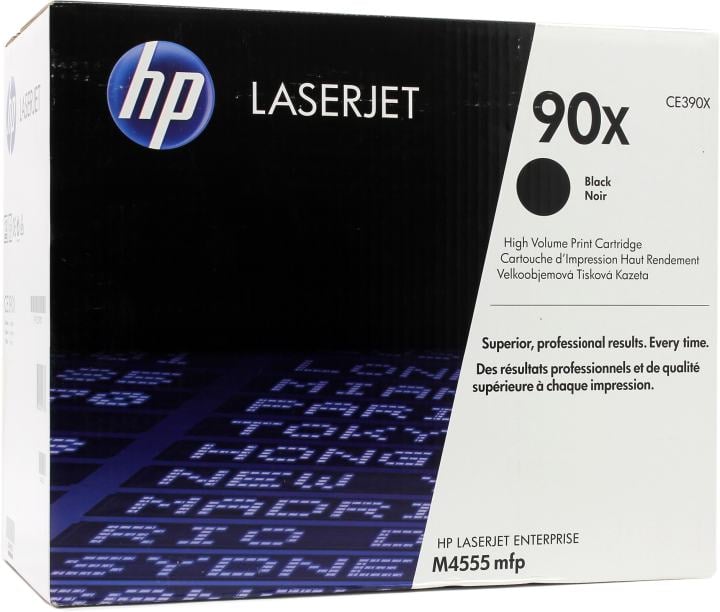(Спец.цена) Оригинальный картридж лазерный HP 90X (CE390X) (24000 стр, Чёрный) для HP LJ M4555 / Enterprise M602n / M602dn / M602x / M603n / M603dn / M603xh