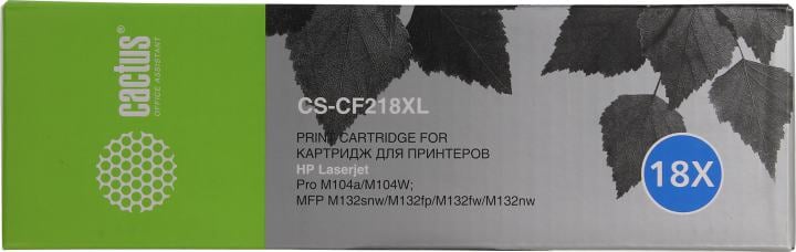 Картридж Cactus CS-CF218XL для  HP LJ M104/M132