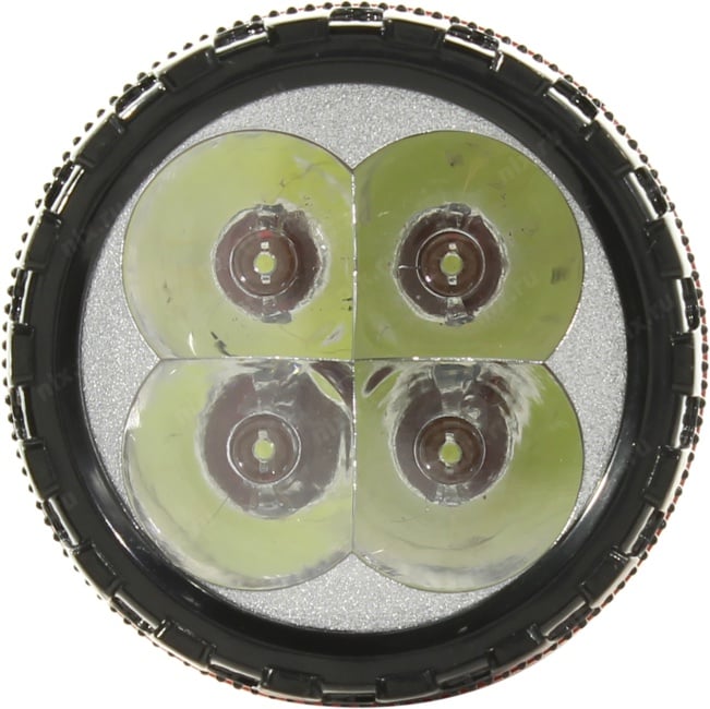 Фонарь Smartbuy SBF-93-R, светодиодный, аккумуляторный, 4 LED, прямая зарядка от сети, красный