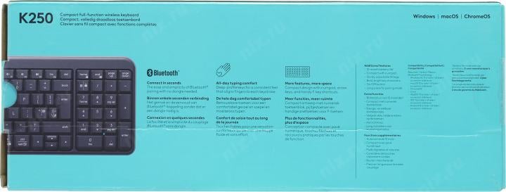 Клавиатура Logitech Wireless Keyboard  K250 <Bluetooth> <920-013452>