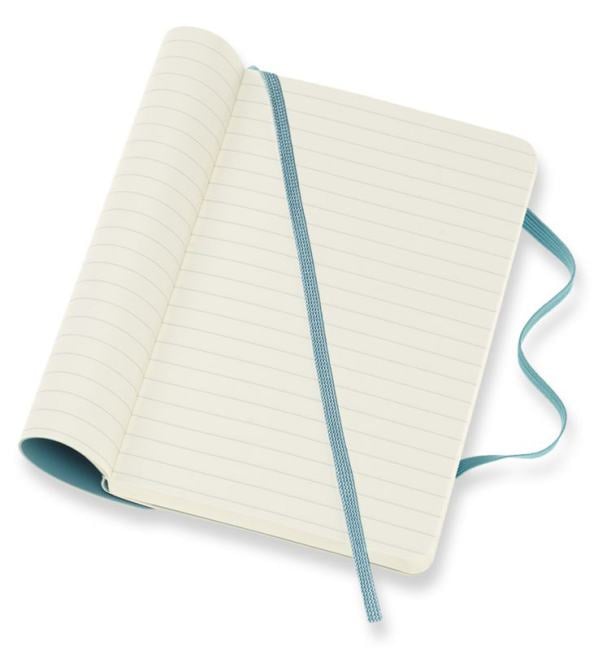 Блокнот Moleskine CLASSIC SOFT QP611B35 Pocket 90x140мм 192стр. линейка  мягкая обложка голубой