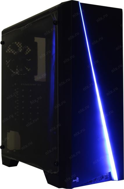 Miditower Aerocool <Cylon> ATX без БП,  с  окном