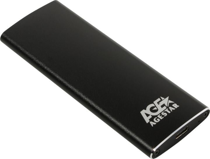 Внешний бокс AgeStar 3UBNF2C-Black, M.2 SSD, USB 3.1