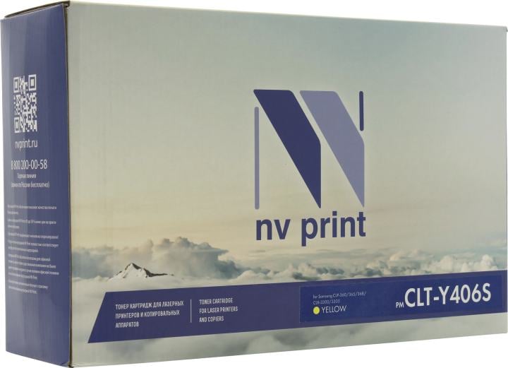 Картридж NV-Print CLT-Y406S Yellow  для  Samsung CLP-360,365,368,  CLX-3300,3305