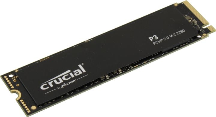 SSD Crucial CT500P3SSD8, 500GB, M.2 2280, PCIe 3.0 x4 NVMe, 3500/1900 МБ/с