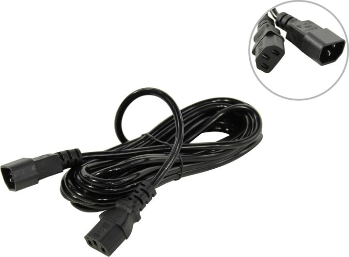 Кабель силовой 5bites PC107-50A, IEC-320-C13/C14, 5м, 220V