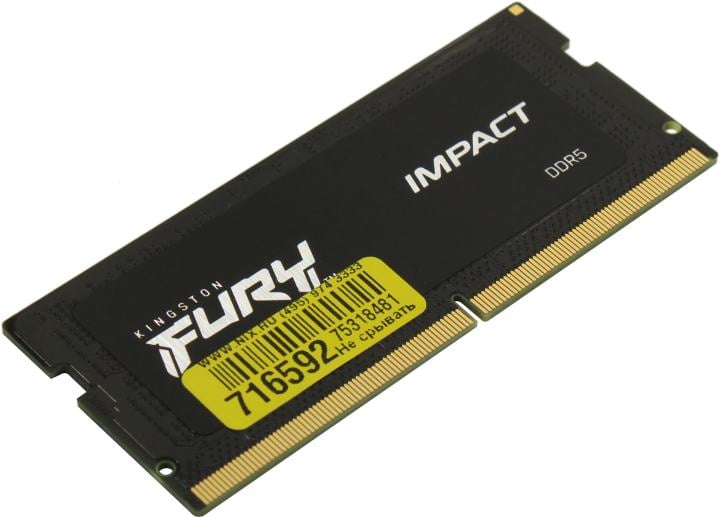 Модуль памяти Kingston KF556S40IB-16, 16GB DDR5 5600MHz, SO-DIMM, CL40