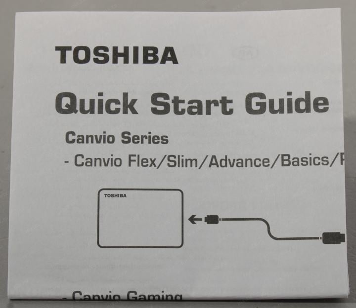 Toshiba Canvio Basics <HDTB510EK3AA> Black USB3.2 2.5" HDD  1Tb EXT (RTL)