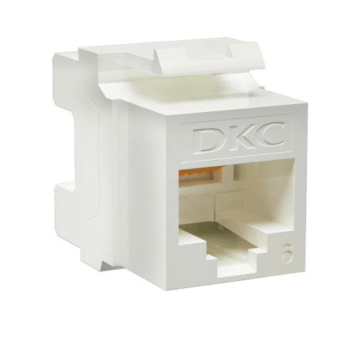 Модуль Keystone DKC RNK6U180WH, RJ-45 CAT6, неэкранированный, белый