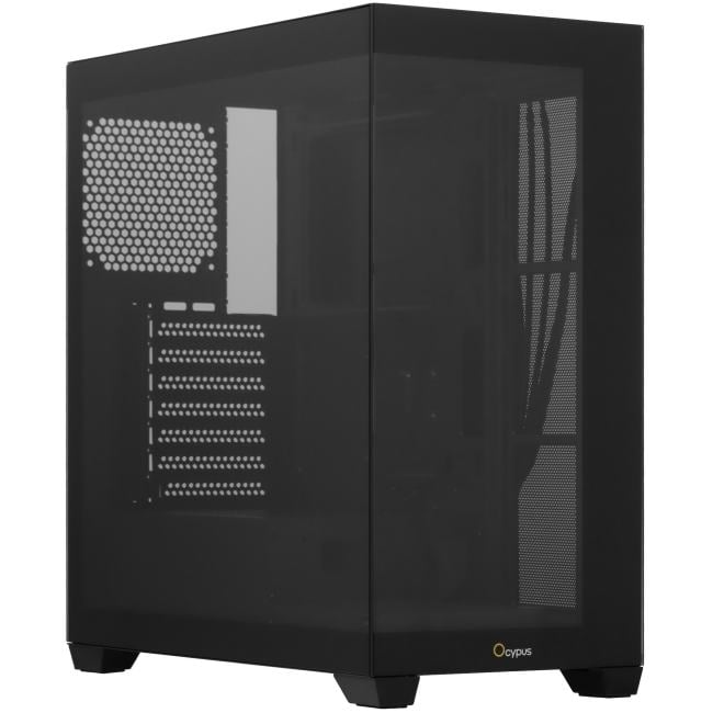 Корпус для ПК Ocypus - Gamma C72, mITX, mATX, ATX, 1х2.5", 2х3.5", 2xUSB2.0, 1xUSB3.0, Midi Tower, без БП, цвет чёрный, Gamma C72 BK