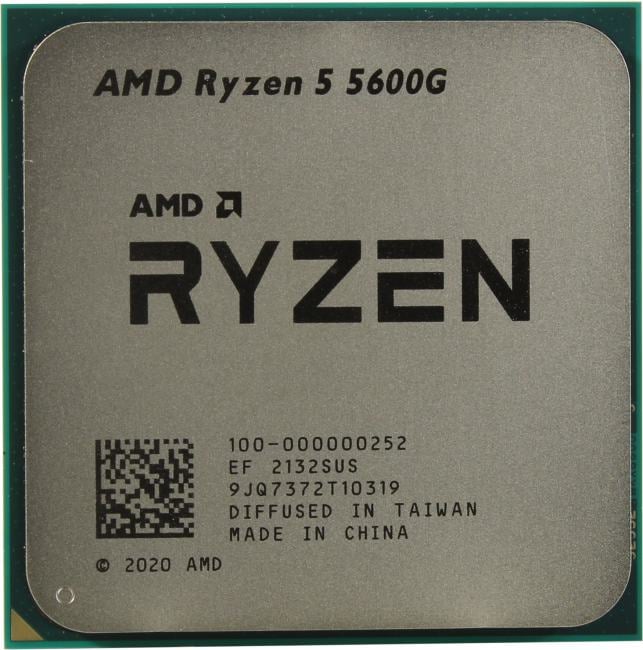 CPU AMD Ryzen 5 5600G     (100-000000252)   3.9 GHz/6core/SVGA  RADEON/3+16Mb/65W Socket AM4