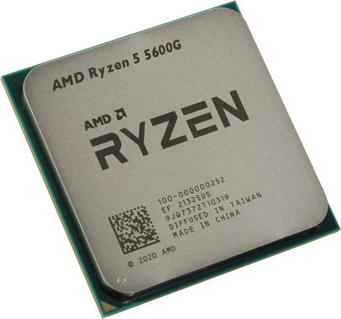 CPU AMD Ryzen 5 5600G     (100-000000252)   3.9 GHz/6core/SVGA  RADEON/3+16Mb/65W Socket AM4
