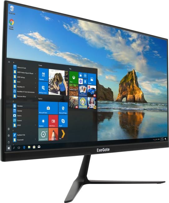 EXEGATE LCD 23.8" EP2407TA SmartView черный {IPS 1920x1080 75Hz 5ms 16:9 250cd 1000:1 178/178 D-Sub HDMI1.4  DisplayPort AudioOut встроенный БП FreeSync VESA регулировка наклона} [EX295525RUS]