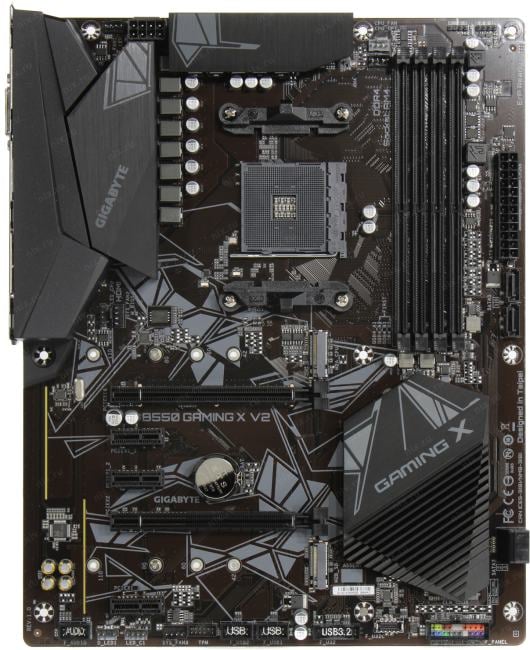 GIGABYTE B550 GAMING X V2 (RTL) AM4 <B550> 2xPCI-E DVI+HDMI GbLAN SATA  RAID ATX 4DDR4