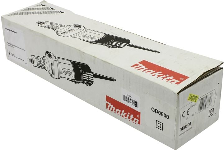 Прямая шлифмашина Makita GD0600, 400 Вт, 25000 об/мин, цанга 6 мм