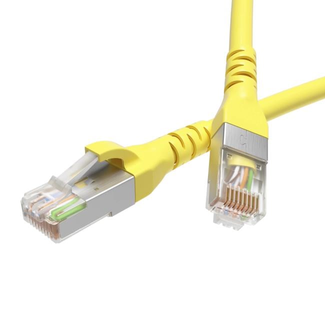 Кабель патч-корд F/UTP 6 кат. 5м. DKC RN6FU4550YL LSZH,  желтый, "RAM telecom"
