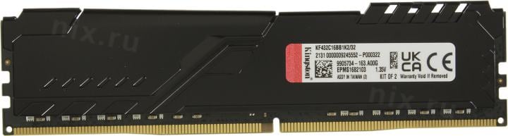 Kingston Fury Beast <KF432C16BB1K2/32> DDR4 DIMM 32Gb KIT  2*16Gb <PC4-25600> CL16