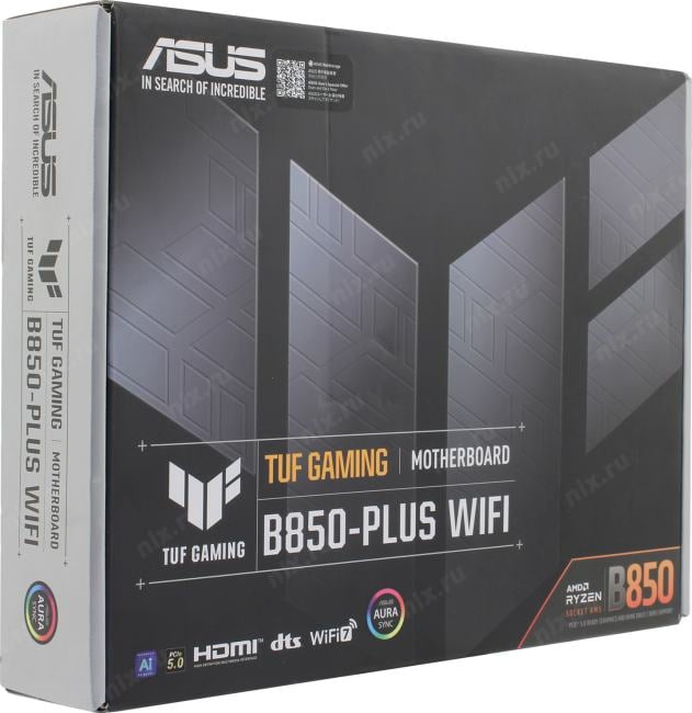 ASUS TUF GAMING B850-PLUS WIFI (RTL) AM5 <B850> 2xPCI-E HDMI+DP 2.5GbLAN+WiFi+BT  SATA ATX 4DDR5