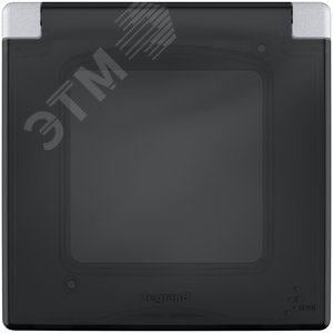 Рамка Legrand 673922 Inspiria алюминий с защитной  крышкой IP 44