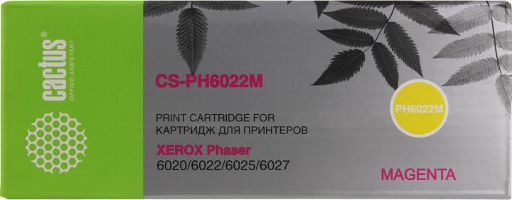 Картридж Cactus CS-PH6022M Magenta для  Xerox Phaser 6020/6022/6025/6027