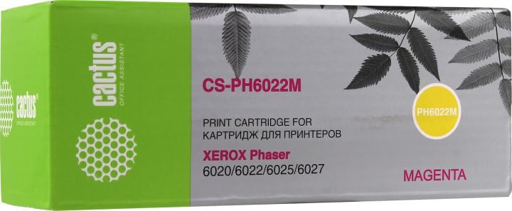 Картридж Cactus CS-PH6022M Magenta для  Xerox Phaser 6020/6022/6025/6027