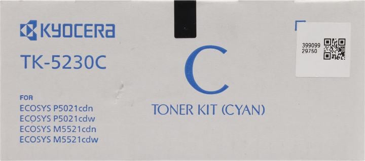 Тонер-картридж Kyocera TK-5230C, голубой, 2200 стр.