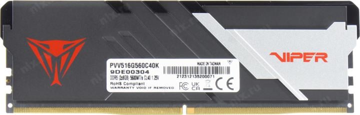 Patriot Viper Venom <PVV516G560C40K> DDR5 DIMM  16Gb  KIT  2*8Gb <PC5-44800>
