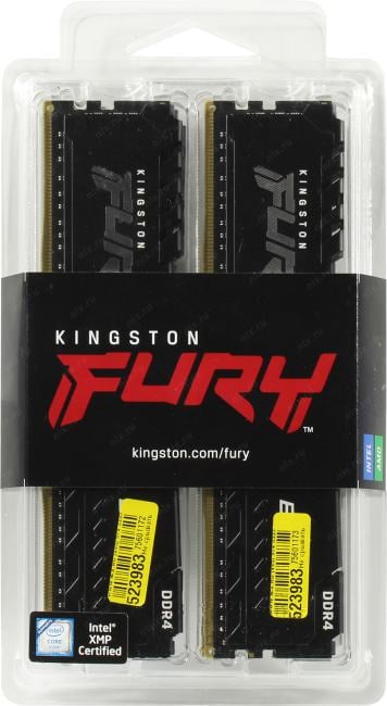 Kingston Fury Beast <KF436C17BBK4/32> DDR4 DIMM 32Gb KIT  4*8Gb <PC4-28800> CL17