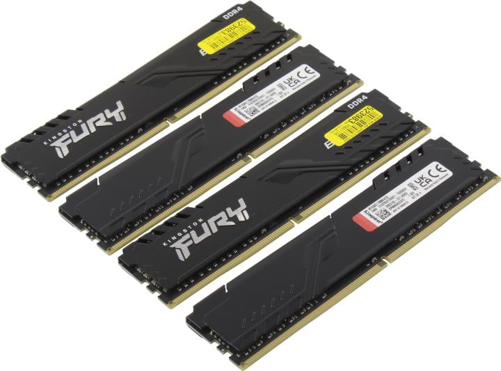 Kingston Fury Beast <KF436C17BBK4/32> DDR4 DIMM 32Gb KIT  4*8Gb <PC4-28800> CL17