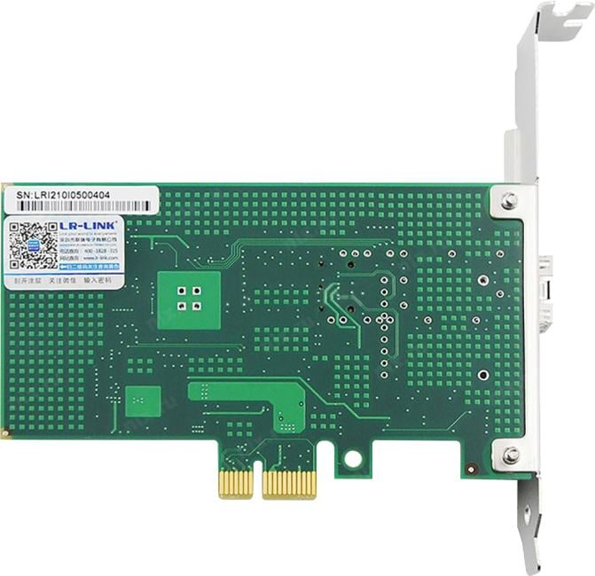 Сетевая карта LR-LINK/ LRL-LREC6230PF-SFP/ Intel I210 / 1000Base-SX-LX PCIe X1 SFP Port Network Interface Card (1 x SFP)