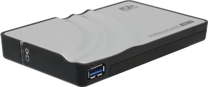 Внешний корпус AgeStar 3UB2P, 2.5" SATA HDD/SSD, USB 3.0, алюминий