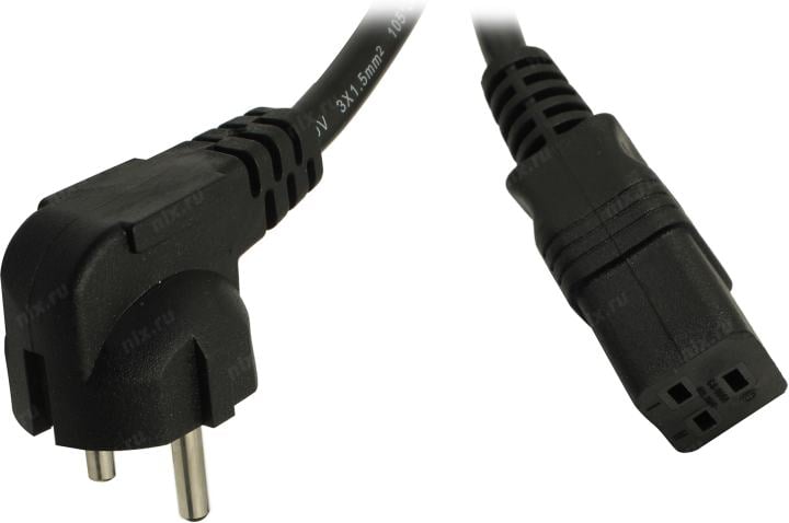ExeGate PC19-1.8P <EP280669RUS> Кабель IEC-320-C19 - розетка 220V 1.8м  Европейский стандарт, Г-образный
