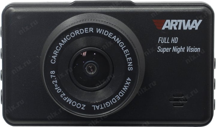 Artway AV-396 (1920х1080, 170°, LCD 3", G-sens, microSDHC,  USB,  HDMI,  мик, Li-Ion)