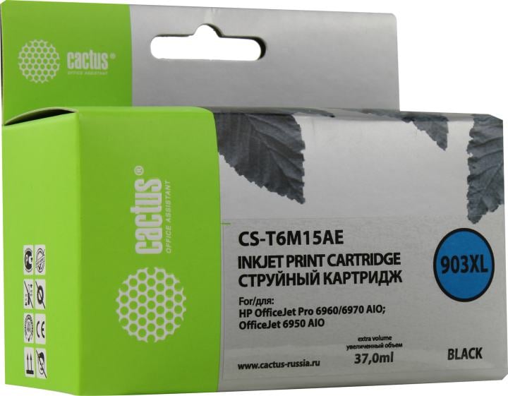 Картридж Cactus CS-T6M15AE (№903XL) Black  для HP 6960/6970/6950