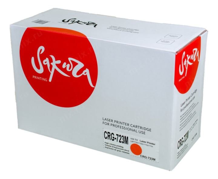 Картридж лазерный Sakura CRG723M для Canon LBP7700/7750C/7753/7754, пурпурный, 8500 к.
