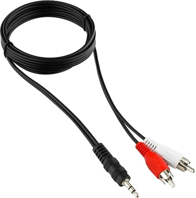 <041651> Кабель аудио-видео 3.5Jack (m) < - > 2RCA (m) 1.5м, Cablexpert [CCA-458]