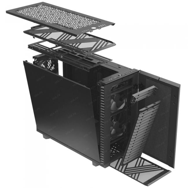 Miditower Fractal Design <FD-C-DEF7X-01> Define 7 XL Black  E-ATX без БП