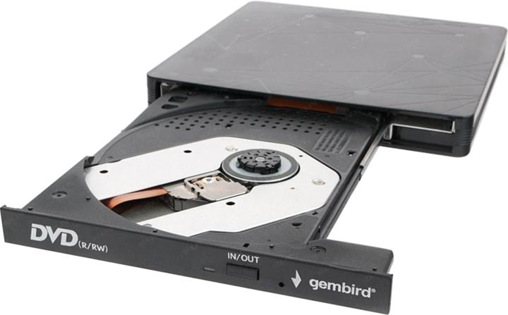 <091078> Внешний привод DVDRW Gembird DVD-USB-03 USB3.0 пластик, черный [DVD-USB-03]