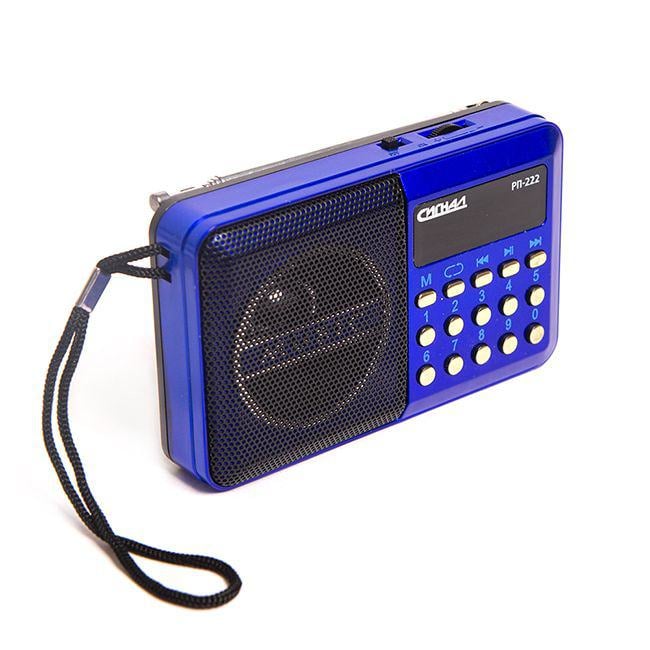 Радиоприемник Сигнал РП-222, бат. 3×АА, USB, SD